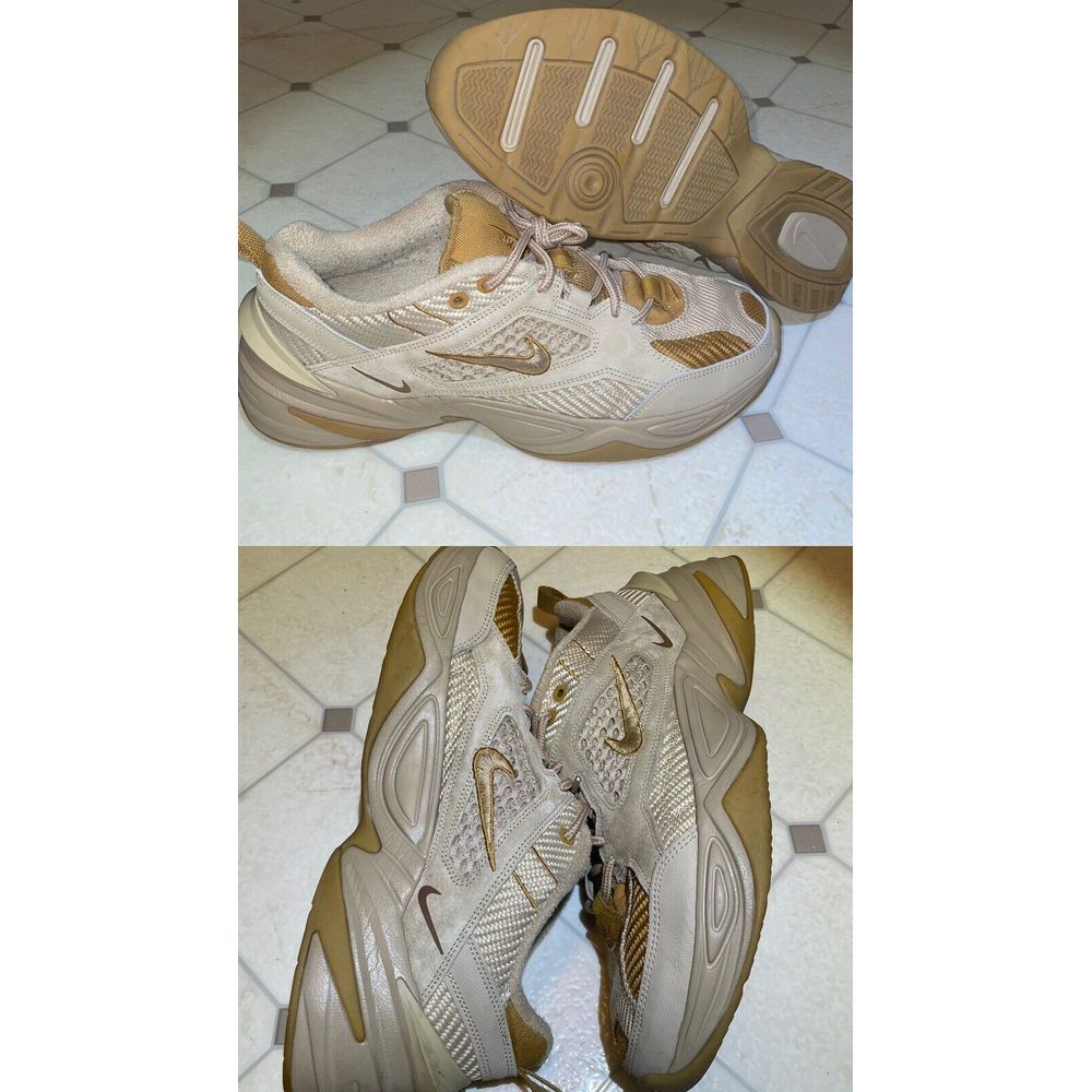 Nike M2K Tekno SP Basketball Shoes Mens Size 13 Linen‎ Retro Y2K Brown Swoosh